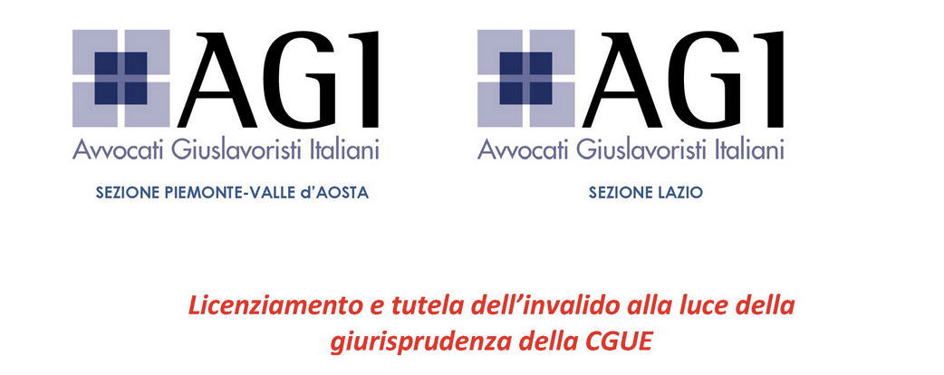 20.10.2025 Webinar "Licenziamento e tutela dell'invalido alla luce della giurisprudenza della CGUE"